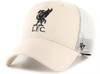 Liverpool 47 Brand Brason Mesh Baseball Cap Snapback Natural White Black