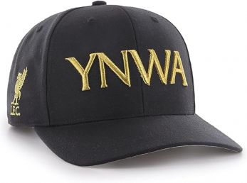 Liverpool 47 Brand MVP Baseball Cap Cold Zone Black Gold YNWA