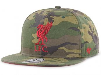 Liverpool 47 Brand Captain Baseball Cap Snapback Liverpool Crest Camo