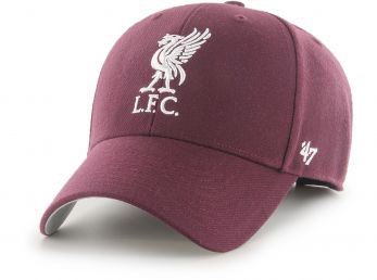 Liverpool 47 Brand MVP Liverbird Crest Wool Baseball Cap Dark Maroon