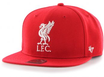 Liverpool 47 Brand No Shot Captain Baseball Cap Snapback Liverbird Crest Red