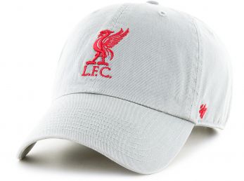 Liverpool 47 Brand Clean Up Relaxed Fit Cap Light Liverbird Grey Red
