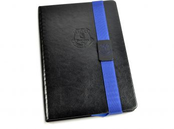 Everton Banded A5 Premium Leather Look Notebook