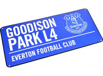 Everton Metal Coloured Street Sign