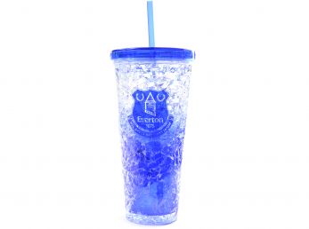 Everton Freezer Cup With Straw 600ml