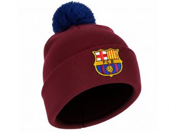 FC Barcelona Knitted Bobble Burgundy