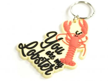 Friends You Are My Lobster Rubber Keyring