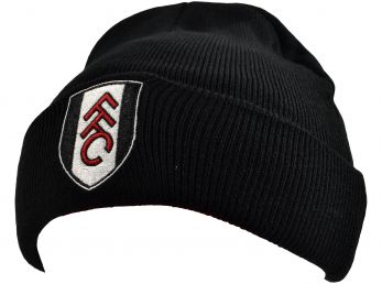 Fulham Knitted Turn Up Hat Black