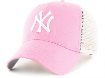 47 Brand NY Yankees Branson Trucker Snapback Cap Pink