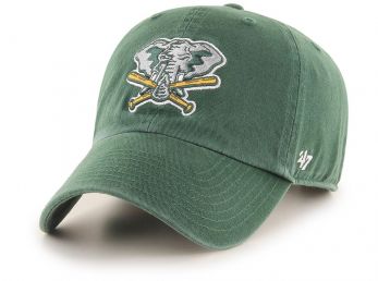 47 Brand Cooperstown Oakland Athletics Clean Up Cap Dark Green