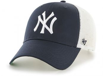 NY Yankees Branson Trucker Cap Snapback Cap Navy