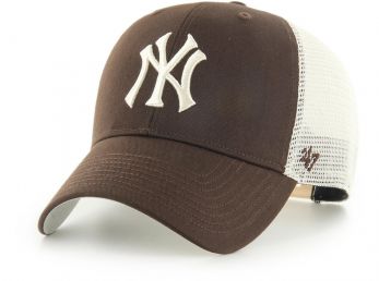 47 Brand NY Yankees Branson Trucker Snapback Cap Brown