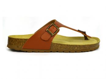 Sanosan Geneve Sano Flor Brown Women's Designer Thong Sandals