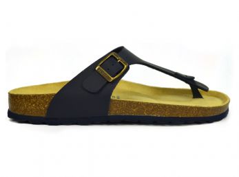 Sanosan Geneve Sano Flor Navy Women's Designer Thong Sandals