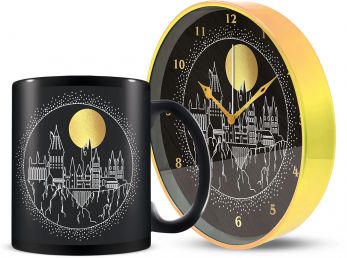 Harry Potter Golden Moon Morning Set Mug and Desk Clock