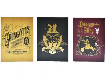 Harry Potter Three Pack of A6 Notebooks
