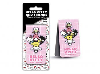 Hello Kitty and Friends (Pink) Magnetic Bookmark