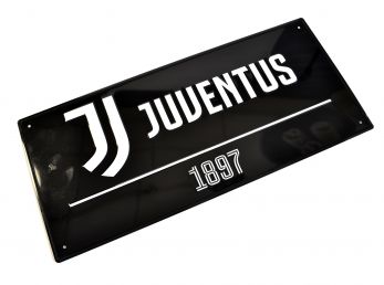 Juventus Dark Metal Street Sign
