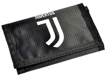 Juventus Crest Tri Fold Wallet Black