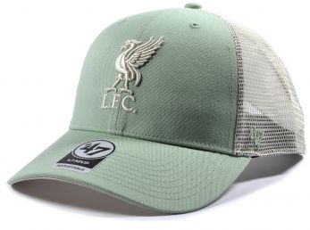 Liverpool 47 Brand Mesh Ball Park Baseball Cap Snapback Eucalyptus / Cream