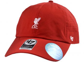Liverpool 47 Brand Clean Up Baseball Cap Strapback Red White Black