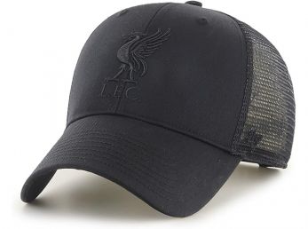 Liverpool 47 Brand Brason Mesh Baseball Cap Snapback Black Black