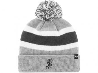 Liverpool 47 Brand Breakaway Cuff Liverbird Crest Pom Grey White