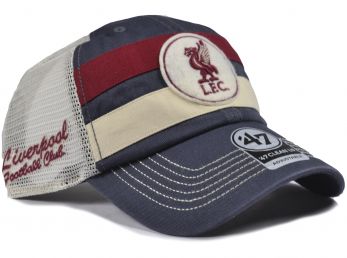 Liverpool 47 Brand MVP Liverbird Crest Relaxed Fit Baseball Cap Duck Camo