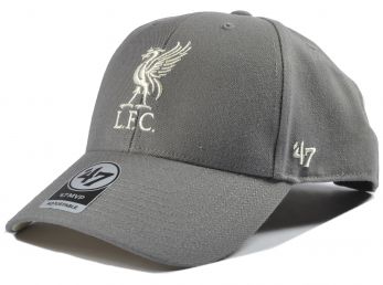 Liverpool 47 Brand Mass Basic Snapback Cap Grey White