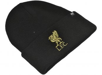 Liverpool 47 Haymaker Turn Up Beanie Black Gold