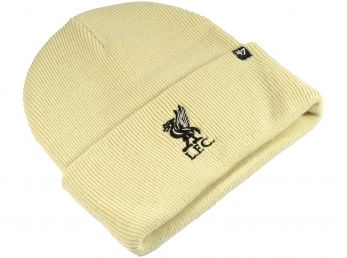 Liverpool 47 Brand Haymaker Cuff Beanie Natural Black
