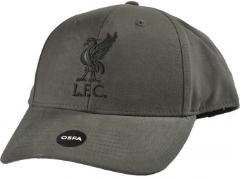 Liverpool 47 Brand Mass Basic Strapback Cap Charcoal Black