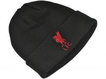 Liverpool 47 Brand Haymaker Cuff Beanie Youth Black Red