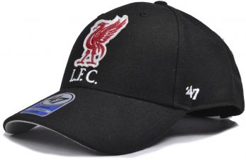 Liverpool 47 Brand MVP Kids Baseball Cap Black Red White