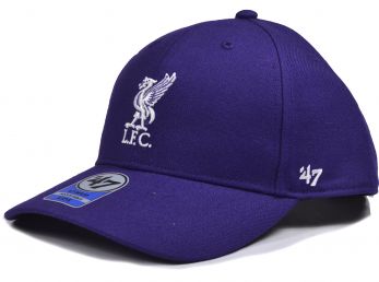 Liverpool 47 Brand MVP Kids Baseball Cap Purple Snapback