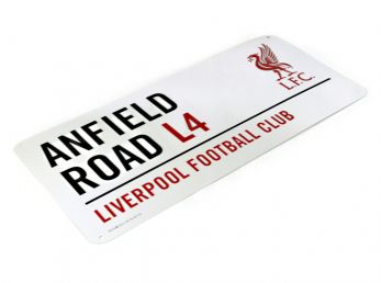 Liverpool Metal White Street Sign