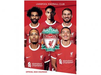 Liverpool Football A3 Calendar 2024