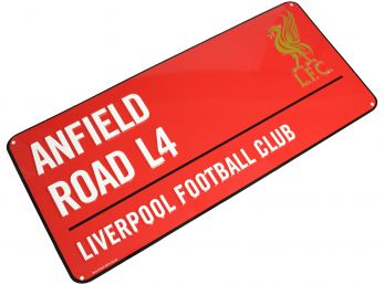 Liverpool Coloured Metal Street Sign