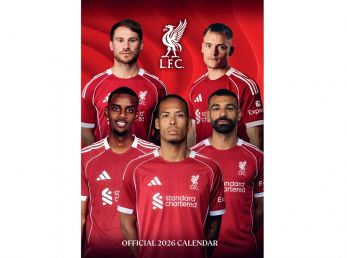 Liverpool FC 2026 A3 Wall Calendar
