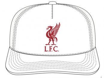 Liverpool 47 Brand Baseball Cap England Flag Relaxed Fit Black White