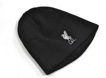 Liverpool Knitted Mass Crest Beanie Hat Black