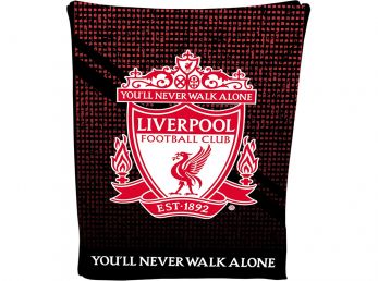 Liverpool Red Black Fleece Blanket