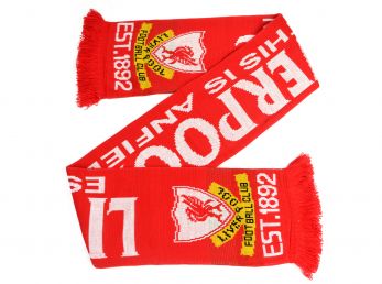 Liverpool This is Anfield Jacquard Knit Scarf