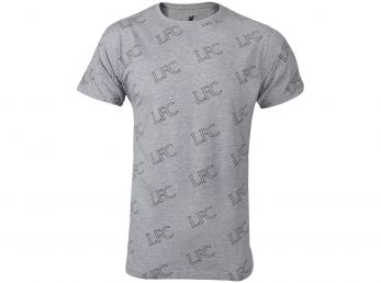 Liverpool T-Shirt Grey Multi Logo LIV1CC16