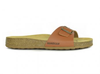 Sanosan Malaga Sano Flor Brown Mens Designer Mule Sandals