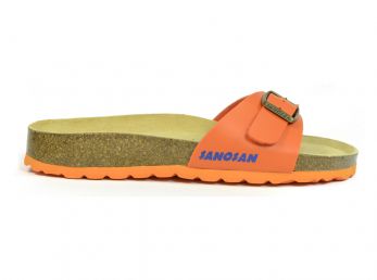 Sanosan Malaga Sano Flor Orange Women's Designer Mule Sandals