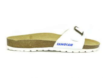 Sanosan Malaga Sano Flor White Men's Designer Mule Sandals