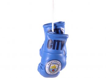 Man City Boxing Gloves Car Hangers