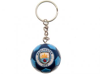 Man City FC Football Keyring