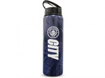 Man City FC Super City Premium Print Aluminium Water Bottle 750ml